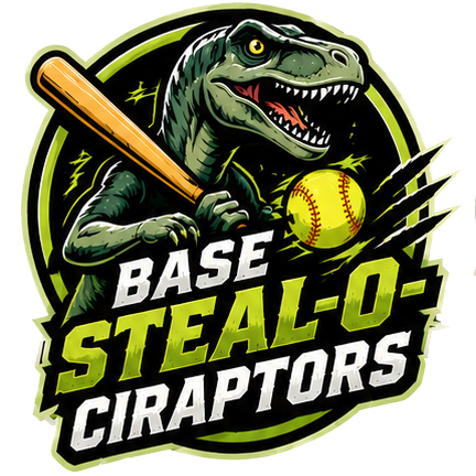 Logo for Base Steal-o-ciraptors