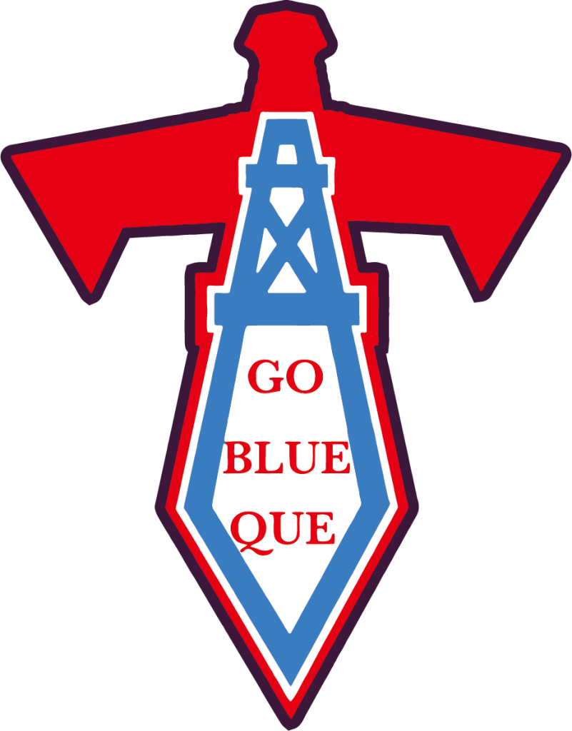 Logo for Go Blue Que