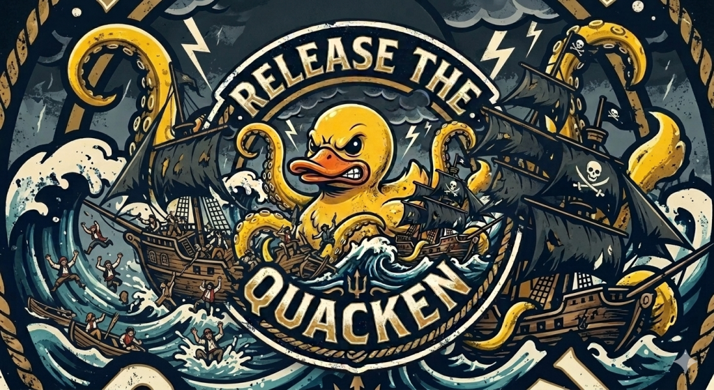 Logo for Release the Quacken