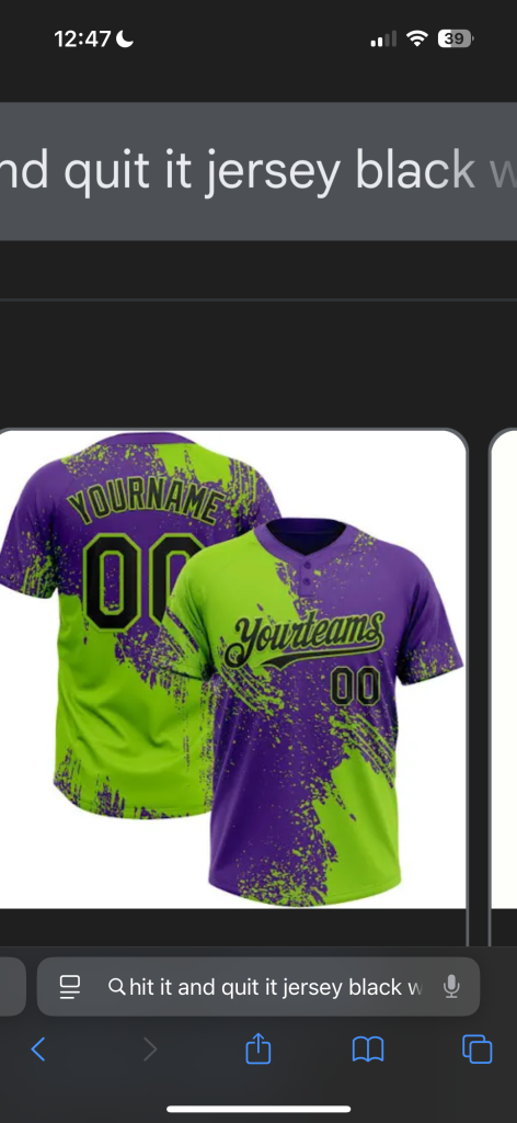 Hit it and Quit It Official Jersey