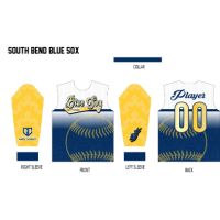 South Bend Blue Sox Official Jersey